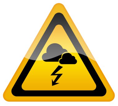 Storm warning sign clipart