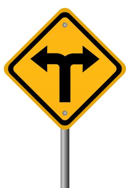 Crossroads sign clipart