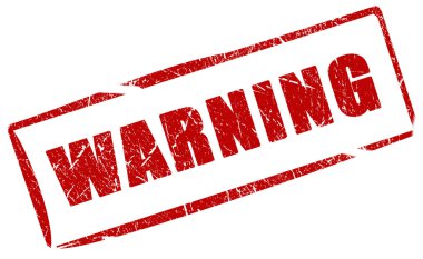 Warning stamp clipart