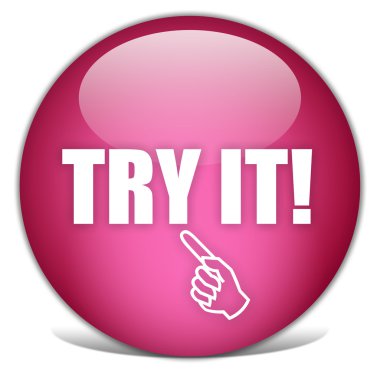 Try it button clipart