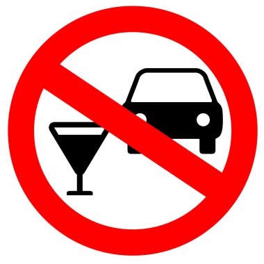 Alkol ve araba kullanma tabelası yok