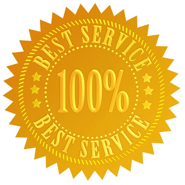 Best service-zegel — Stockfoto