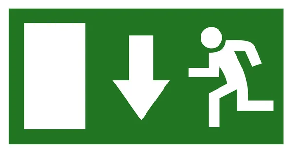 Emergency exit sign — Stock Photo, Image