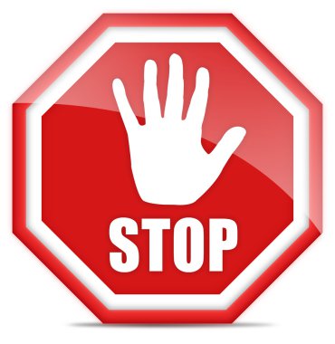 Stop sign clipart