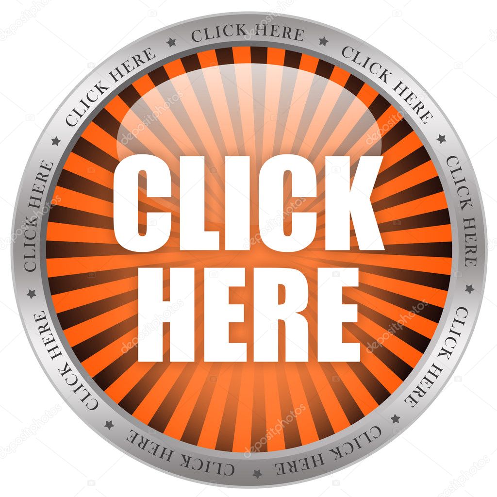 Click here glossy icon