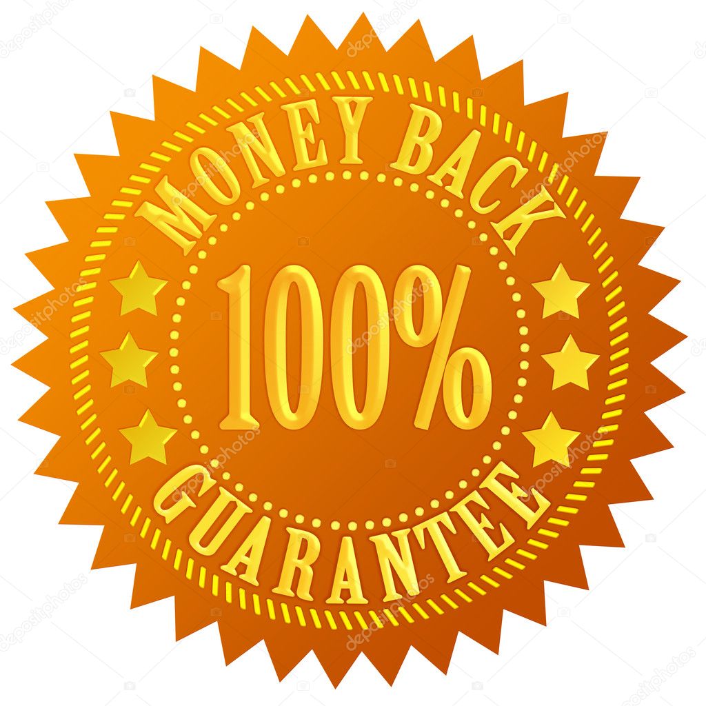 Money back guarantee seal