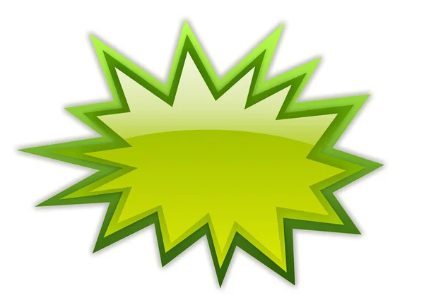 Значок зелених бум — стокове фото