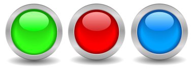 Shiny web buttons clipart