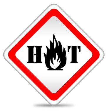 Hot sign clipart
