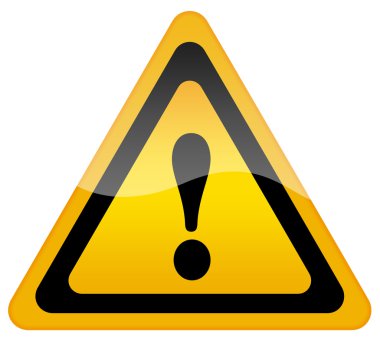 Danger warning sign clipart