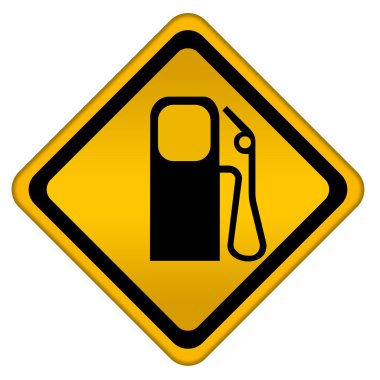 Gas station sign clipart