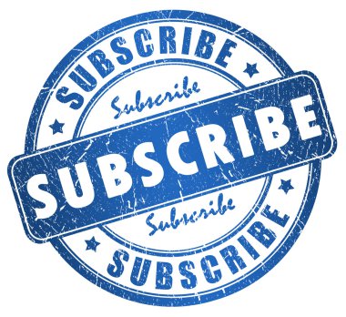 Subscribe stamp clipart