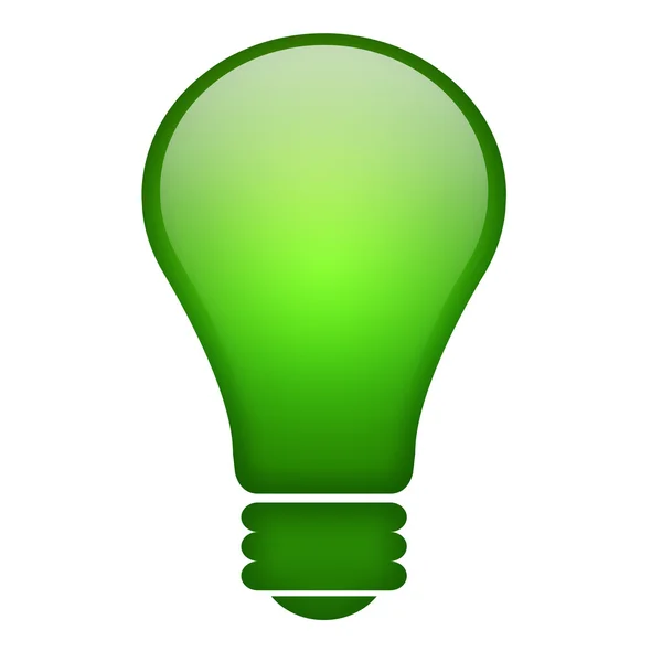 Zelené žárovky — Stock fotografie