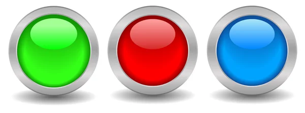 Shiny web buttons — Stock Photo, Image