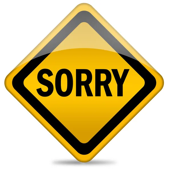 Sorry sign — Stock Photo, Image