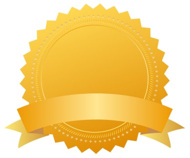 Blank award medal clipart