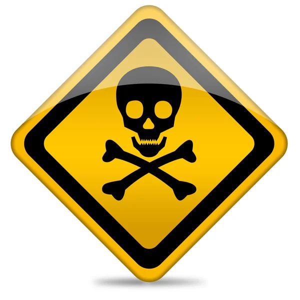 Danger skull sign — Stock Photo, Image