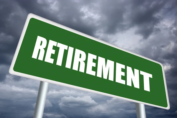 stock image Retirement sign