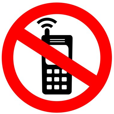 No cell phone sign clipart