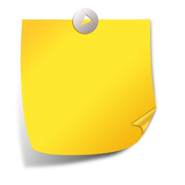 Post-it note paper clipart