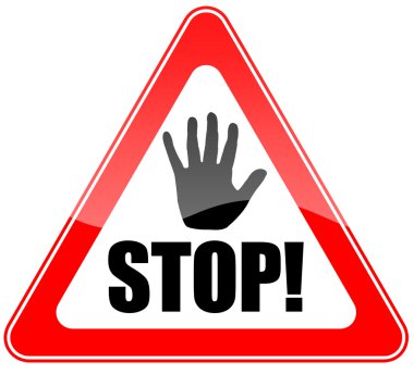 Stop sign clipart