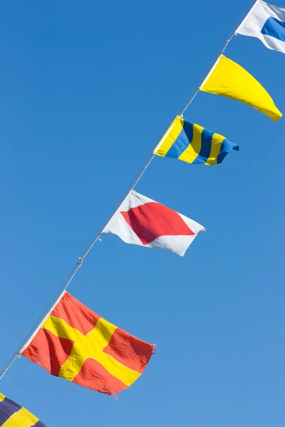 Morskie flagi — Zdjęcie stockowe