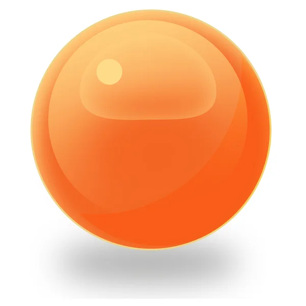 Orbe de cristal naranja — Foto de Stock