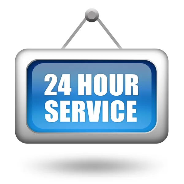 Serviço 24 horas — Fotografia de Stock
