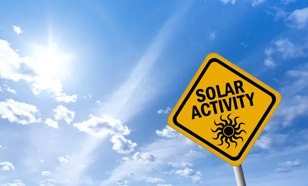 Segno di attività solare — Foto Stock