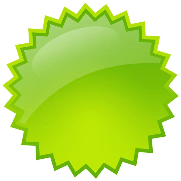 Yeşil sıçrama yıldız — Stok fotoğraf