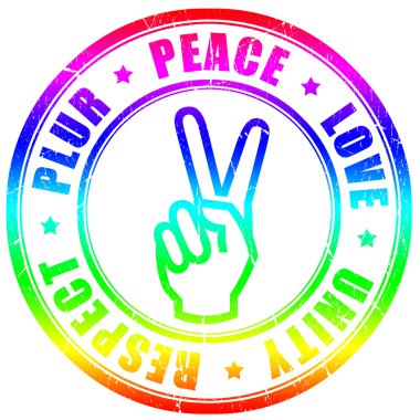 Plur hippy symbol clipart