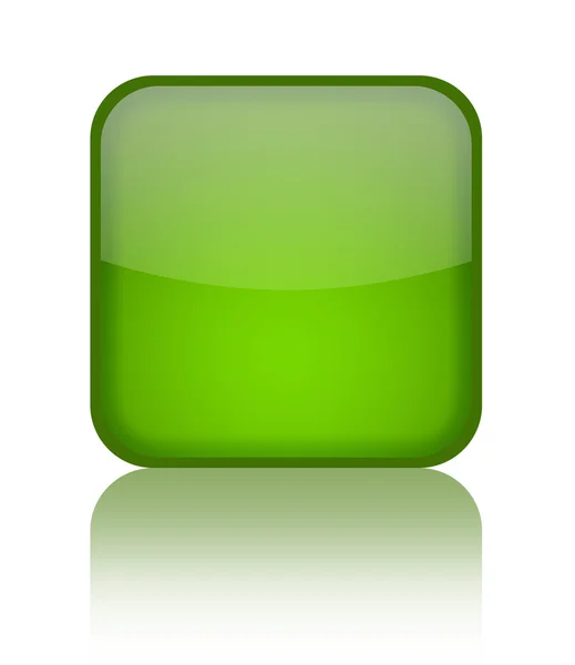 Пусту зелену кнопку — стокове фото