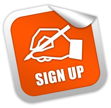 Sign up icon clipart