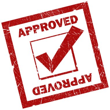 Approved stamp clipart