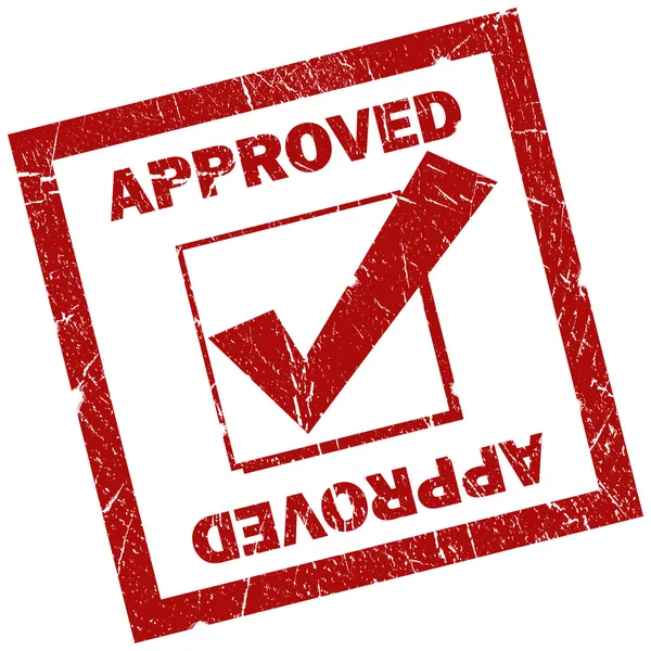Approved stamp — Stock Photo, Image