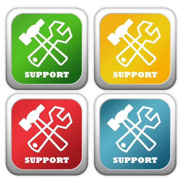 Botões de suporte — Fotografia de Stock