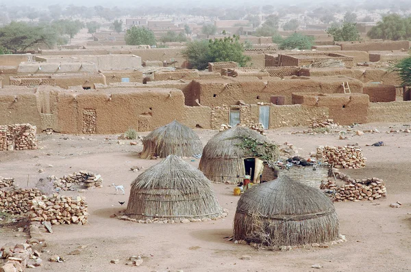 Nahaufnahme einer traditionellen Hütte in Hombori — Stockfoto
