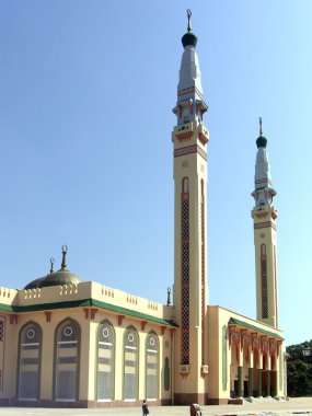 Vertical view of the Grand Mosque in Conakry clipart