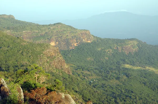 Blick auf das fouta djalon Gebirge in Guinea — Stockfoto