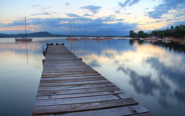 Lake mirrored clipart