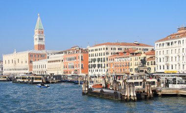 Venice ferry dock clipart