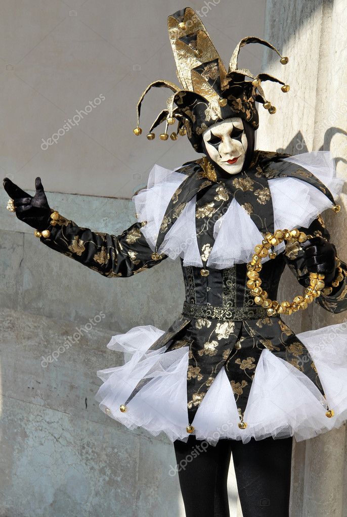 The joker . Venice Carnival 2012 — Stock Photo © Captblack76 #9261469