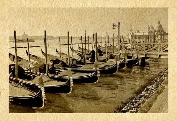 Venedig retro postkort - Stock-foto