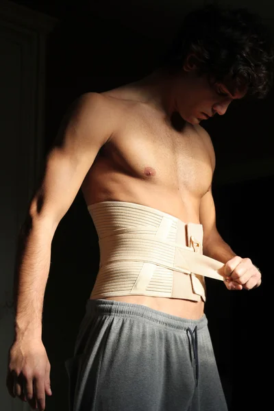 Athlete with bandage — Stock Photo, Image