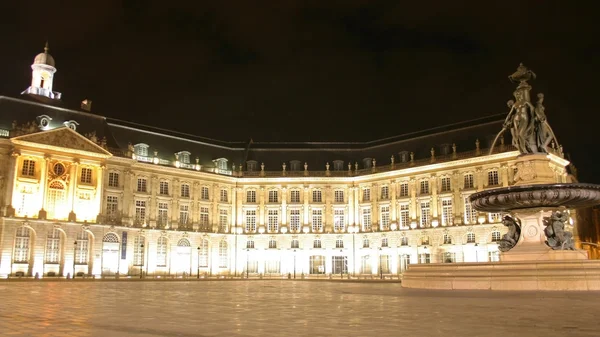 Bordeaux bei Nacht — Stockfoto