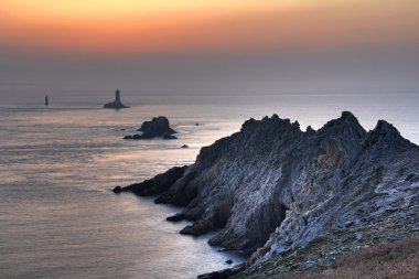 Phare a la pointe du raz clipart