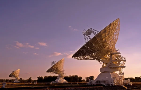 Trois télescopes à réseau compact Images De Stock Libres De Droits