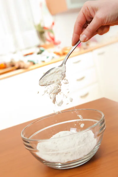 stock image Flour pouring