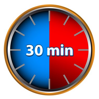 30 minutes clipart