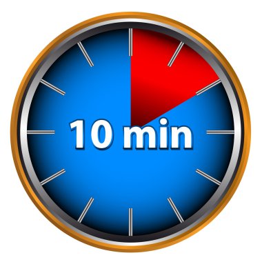 Ten minutes clipart